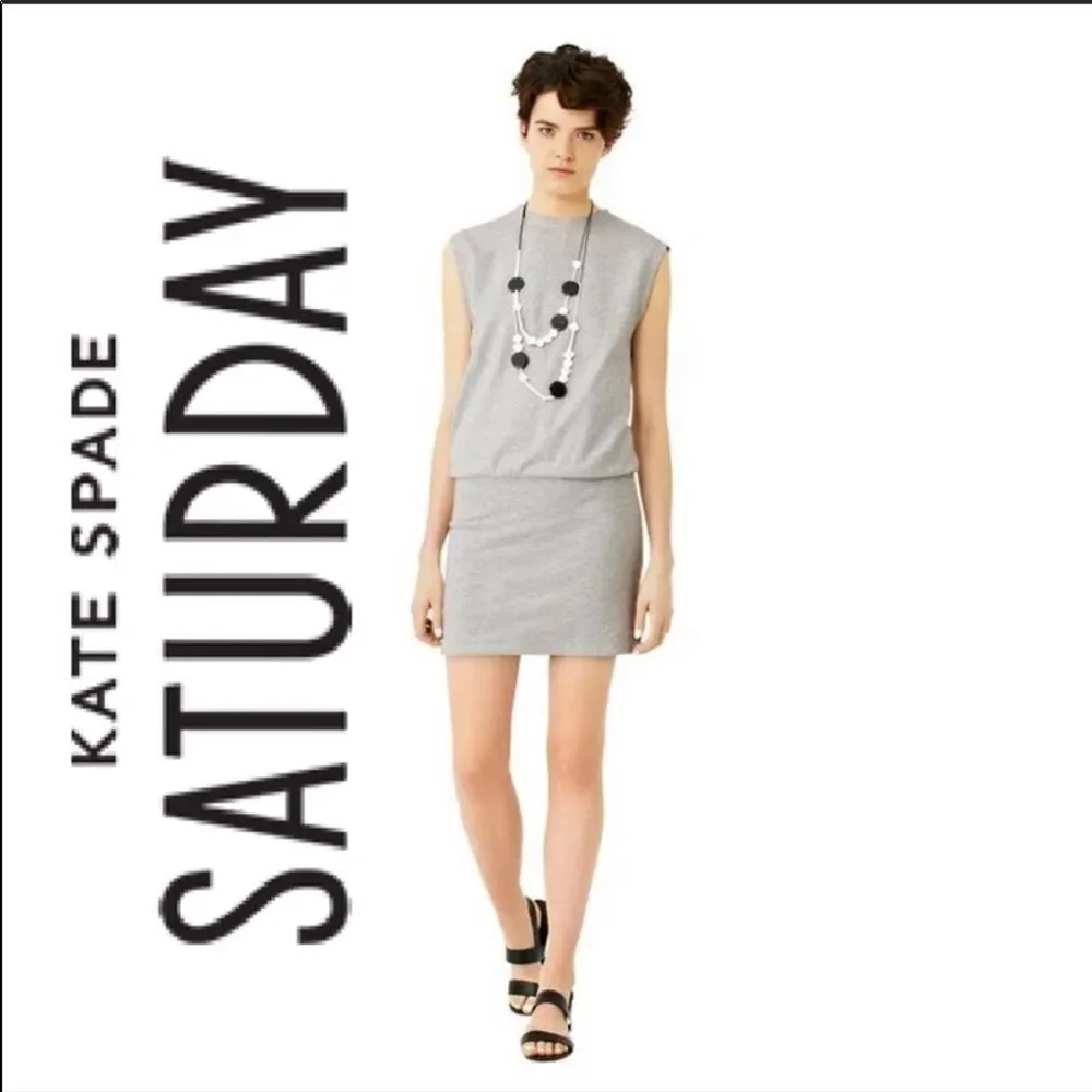 KATE SPADE SATURDAY | Cotton Mini Dress Gray M